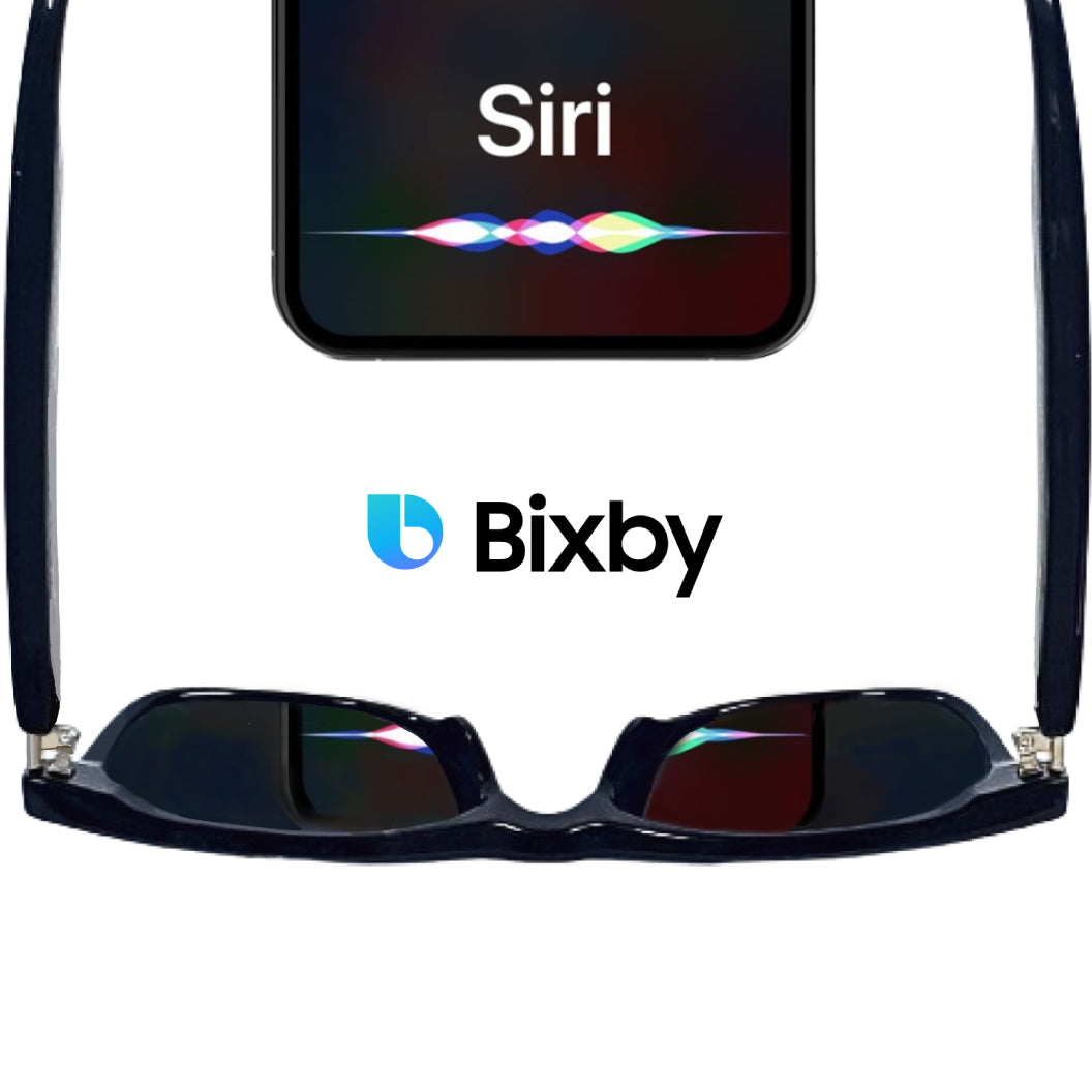 Smart sunglasses summoning Siri/Bixby